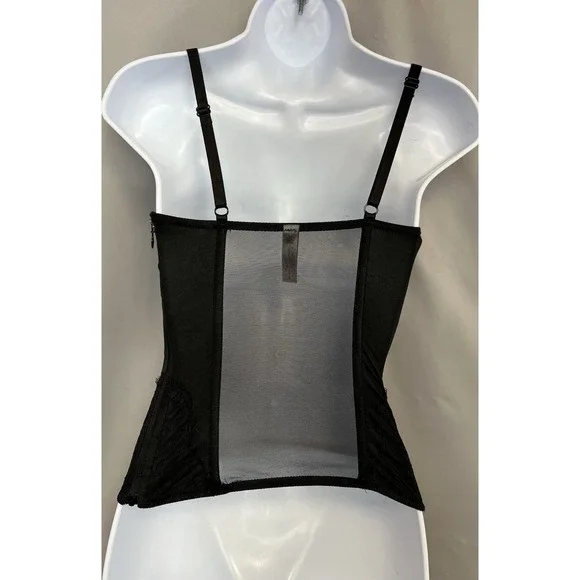 Victoria's Secret Women's Black Lace Push Up Corset Top Bra  34D Sexy - Picture 3 of 11